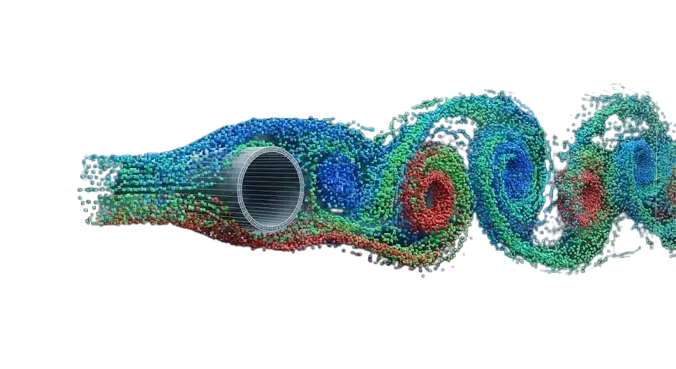 Cylinder Flow Control Visualization